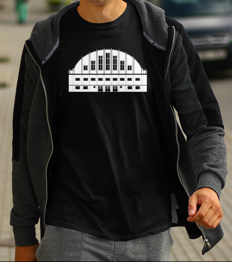 Butler Basketball Hinkle Fieldhouse Arena Architecture T-Shirt