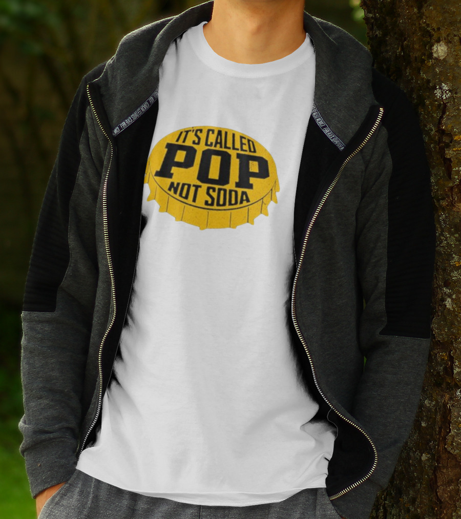 It's Called Pop Not Soda Yellow Bottle Cap T-Shirt