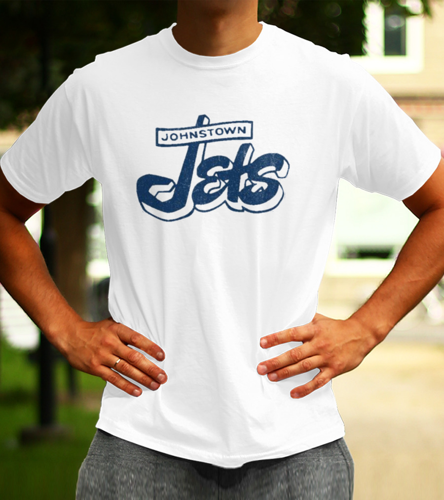 Johnstown Jets Hockey 1950s Retro Script T-Shirt