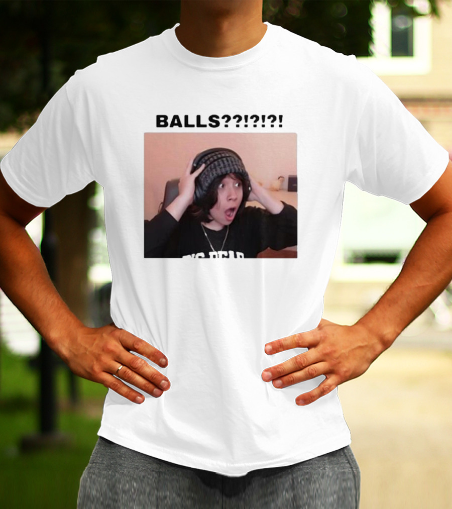 Liz Qcktycult Balls Quackity Reaction Surprise Image T-Shirt