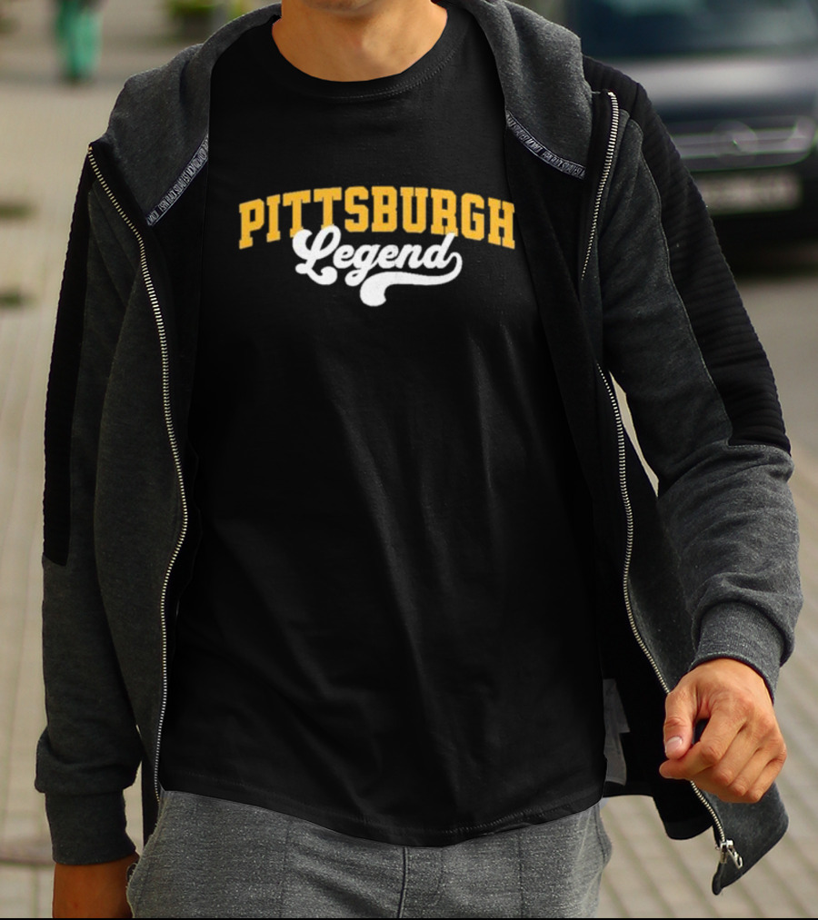 Pittsburgh Legend Classic Yellow And White T-Shirt