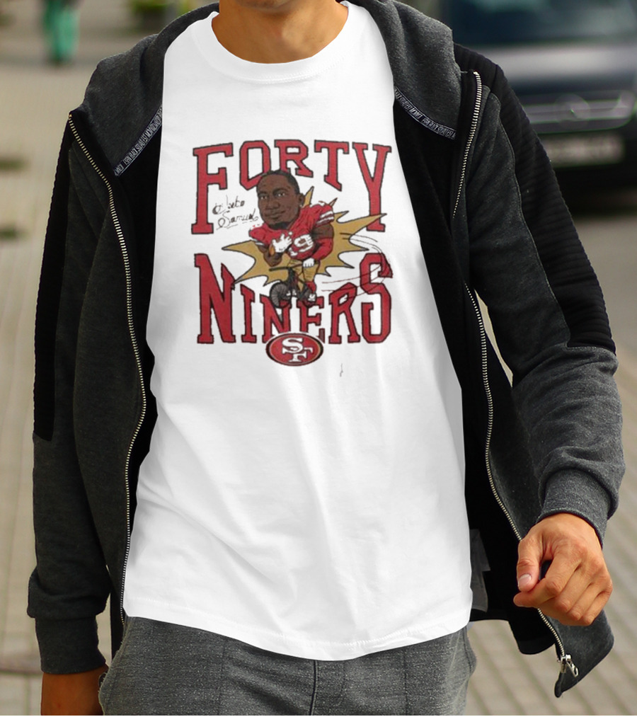 Forty Niners Deebo Samuel San Francisco 49ers Caricature Tri-Blend Homage T-Shirt