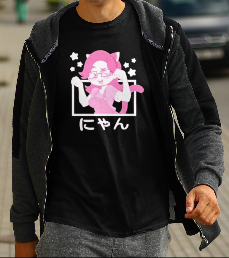 Saberspark Sabie Nyan ゃん Cat Girl Anime T-Shirt