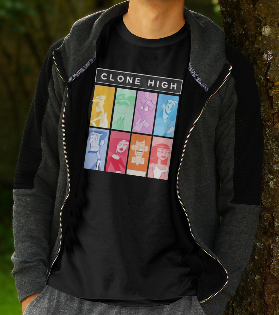 Tara Billinger Clone High Colorful Character Grid T-Shirt