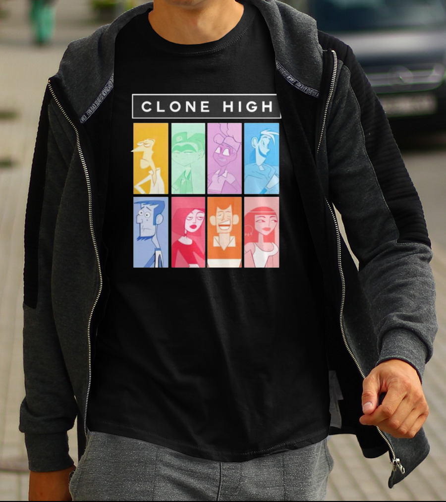 Tara Billinger Clone High Colorful Character Grid T-Shirt
