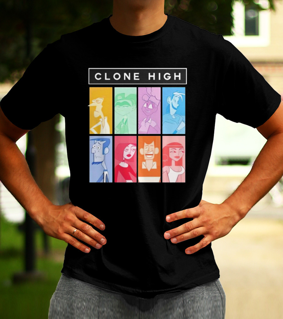 Tara Billinger Clone High Colorful Character Grid T-Shirt