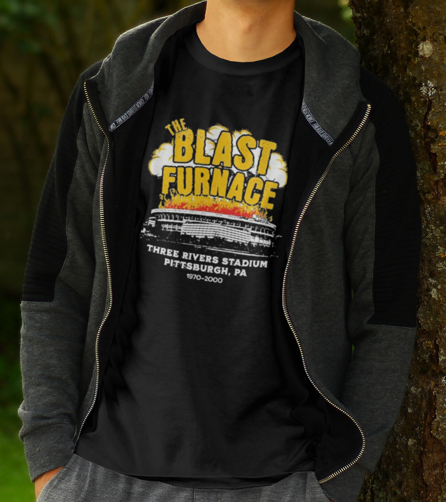The Blast Furnace Explosion Three Rivers Stadium Pittsburgh PA 1970 2000 T-Shirt