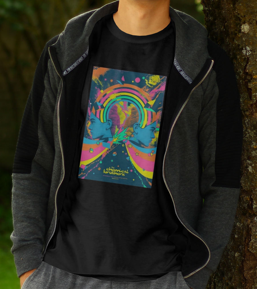 The Chemical Brothers Electropical Psychedelic Art November 19 Rainbow Explosion T-Shirt