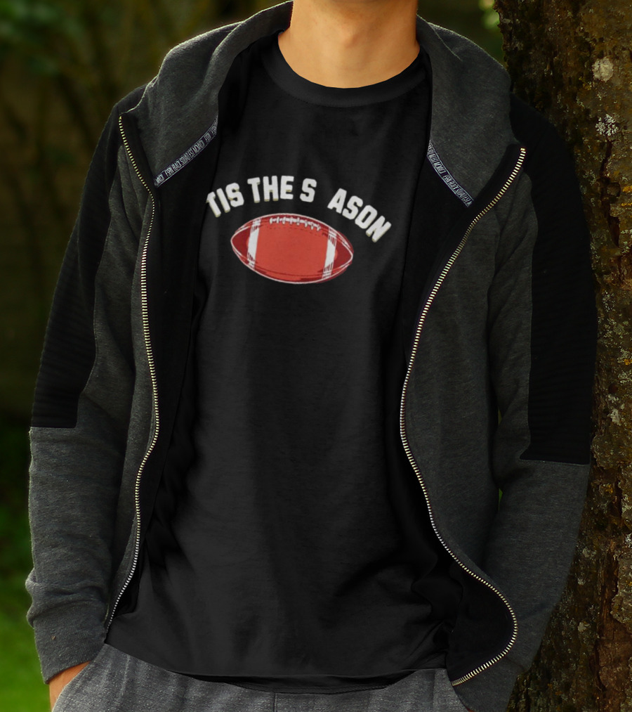 Tis The Season Football Rugby Sports Fan Gear T-Shirt