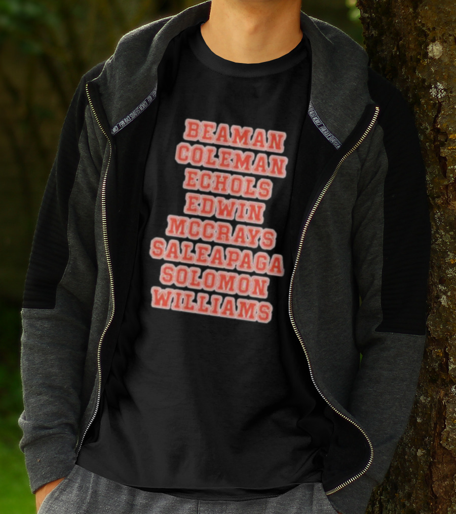 Beaman Coleman Echols Edwin McCray Saleapaga Solomon Williams Sports Legacy T-Shirt