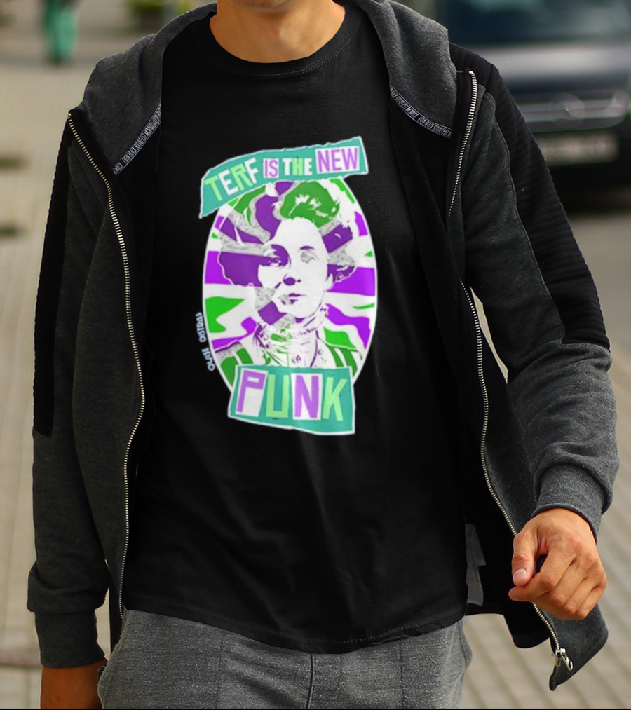 TERF Is The New Punk Emmeline Image Oval Equid Thing T-Shirt