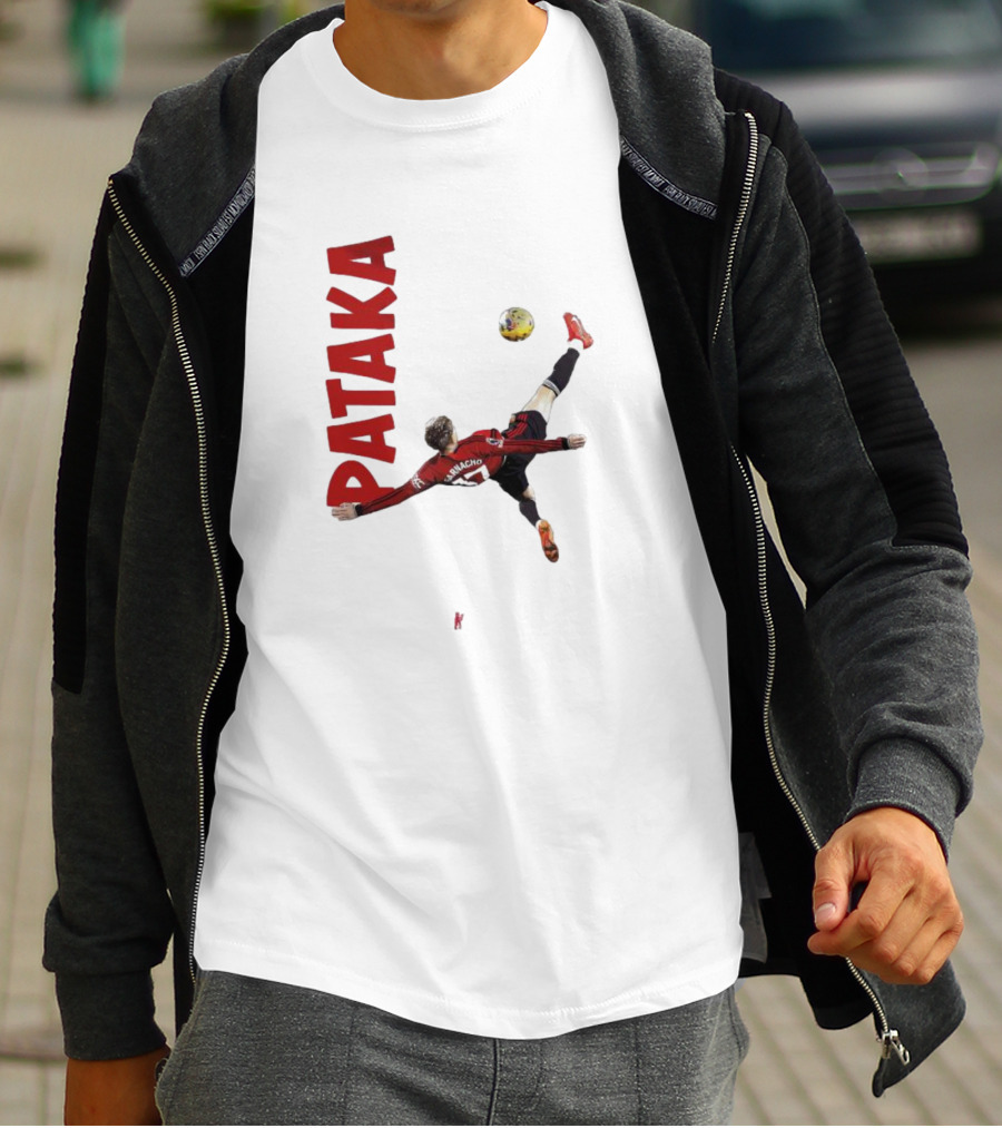 Alejandro Garnacho Bicycle Kick PATAKA Soccer T-Shirt