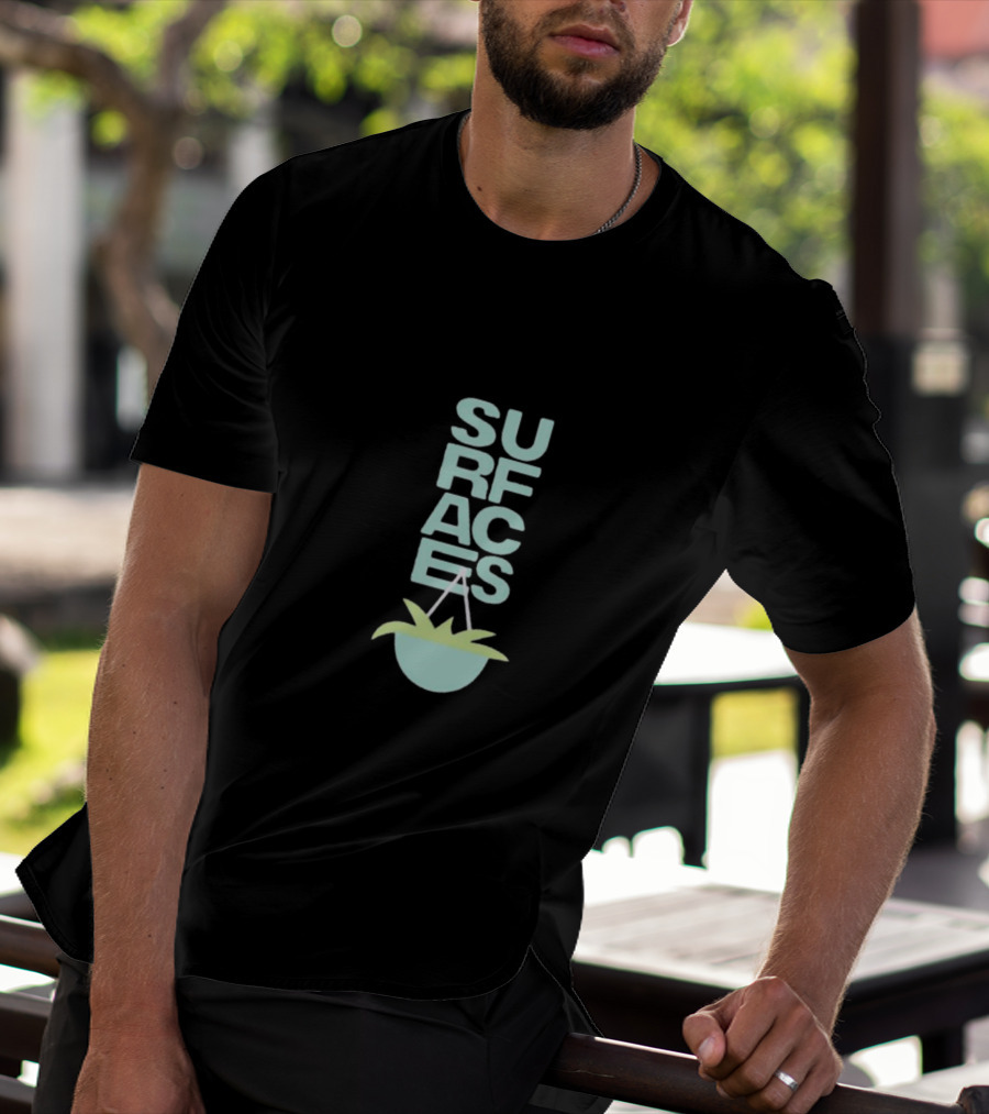 SURFACES Where The Light Is Oil Green T-Shirt