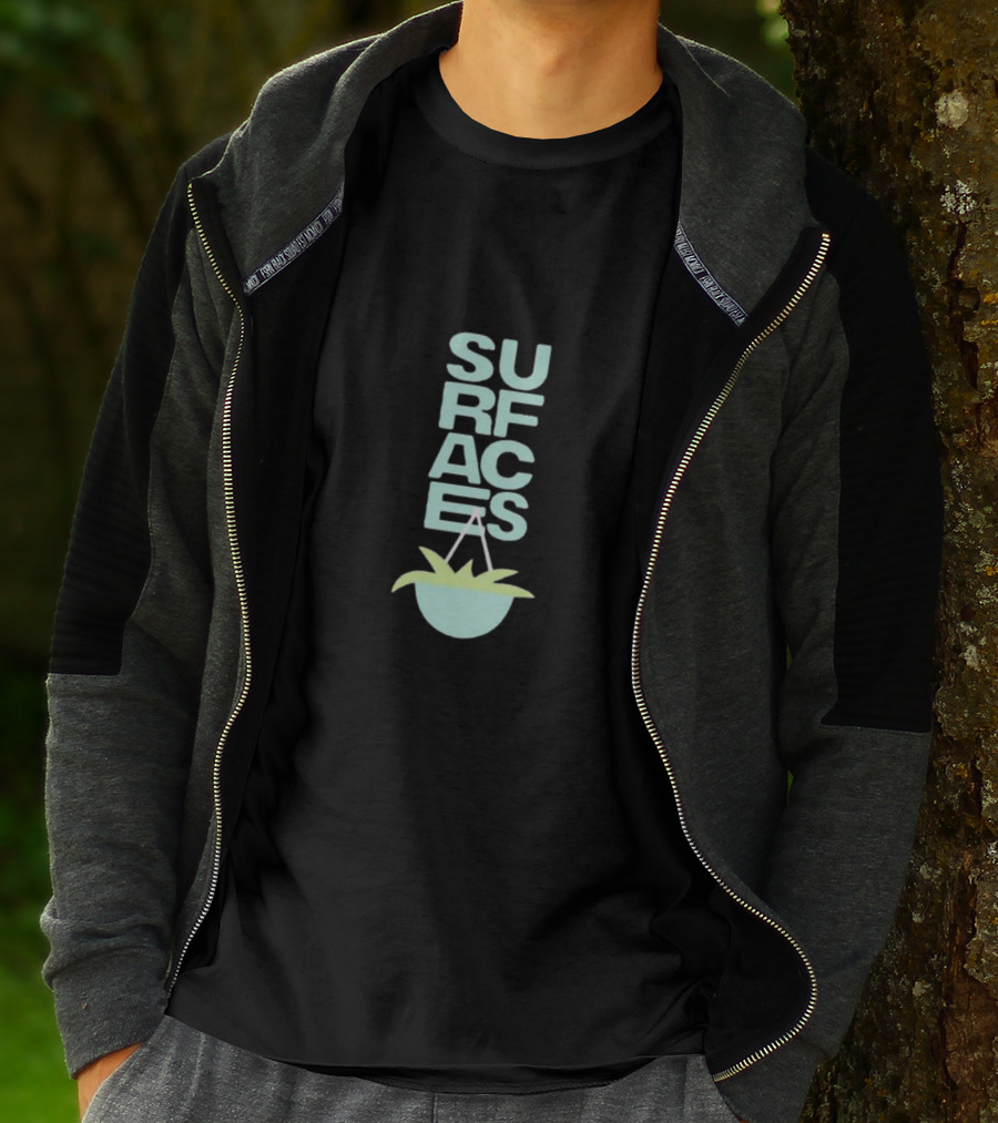 SURFACES Where The Light Is Oil Green T-Shirt