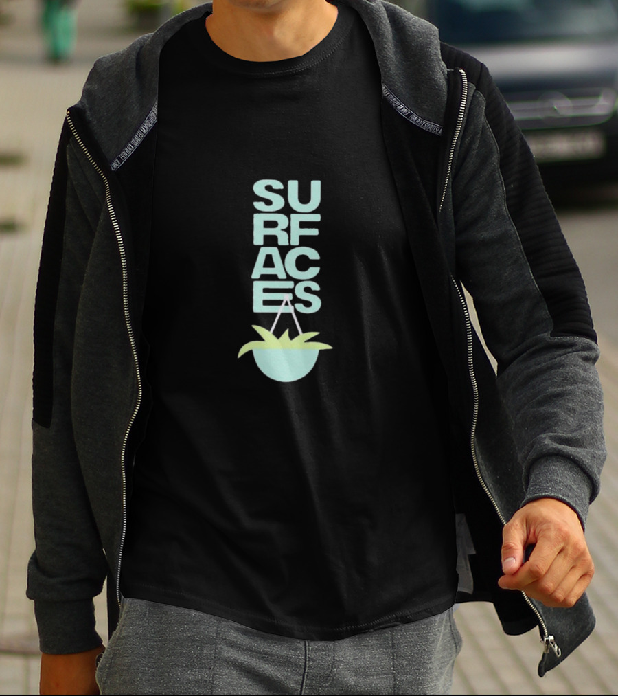 SURFACES Where The Light Is Oil Green T-Shirt