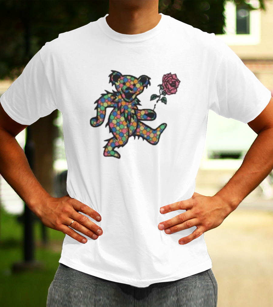 Wyco Vintage 1989 Grateful Dead Dancing Bear With Rose T-Shirt