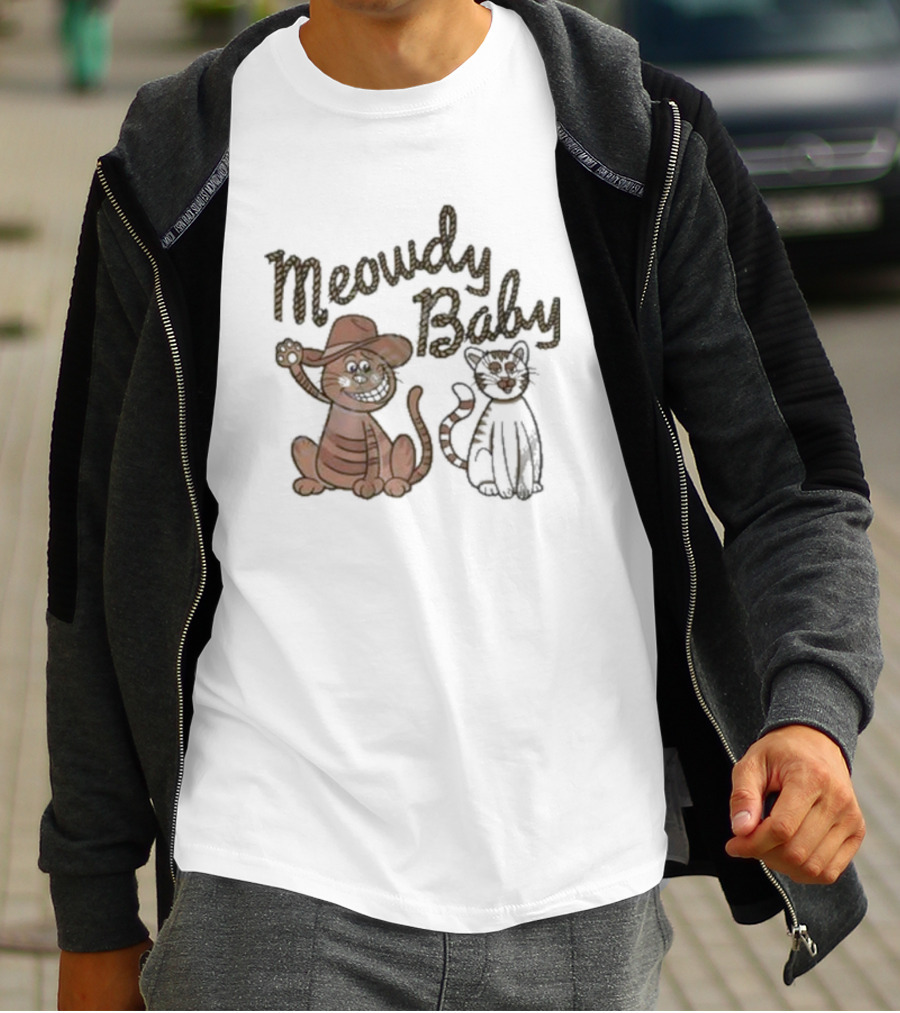 Meowdy Baby Leigh Mcnasty Cowboy Cats T-Shirt