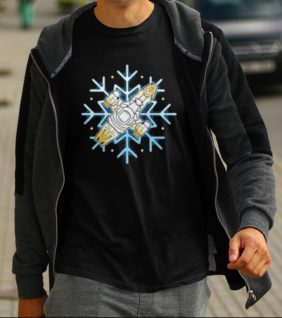 Shiny Snowflake Firefly Ship Serenity T-Shirt