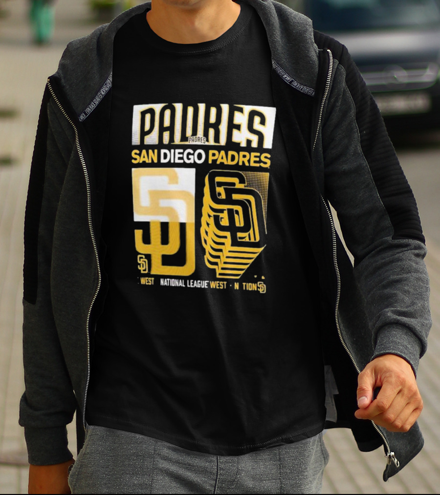 San Diego Padres West National League West Stack T-Shirt