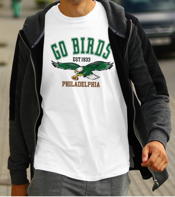 Kelly Green Go Birds Philadelphia Eagles Est 1933 NFL Vintage Sweatshirt T-Shirt