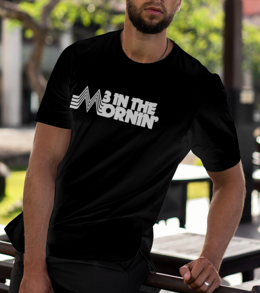 3 In The Mornin' Vintage 70s-Inspired Style Retro Lines T-Shirt