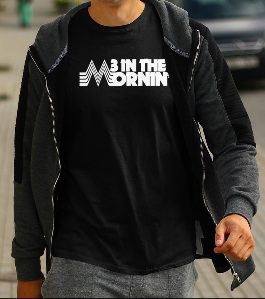3 In The Mornin' Vintage 70s-Inspired Style Retro Lines T-Shirt