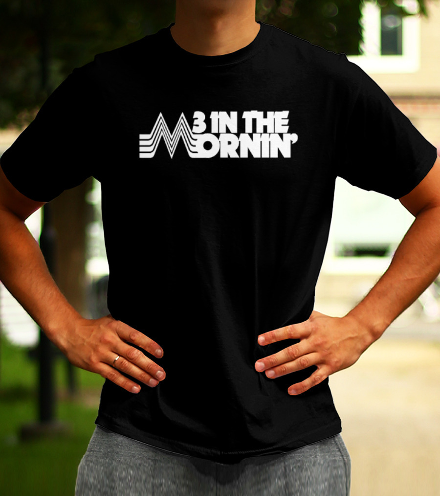 3 In The Mornin' Vintage 70s-Inspired Style Retro Lines T-Shirt