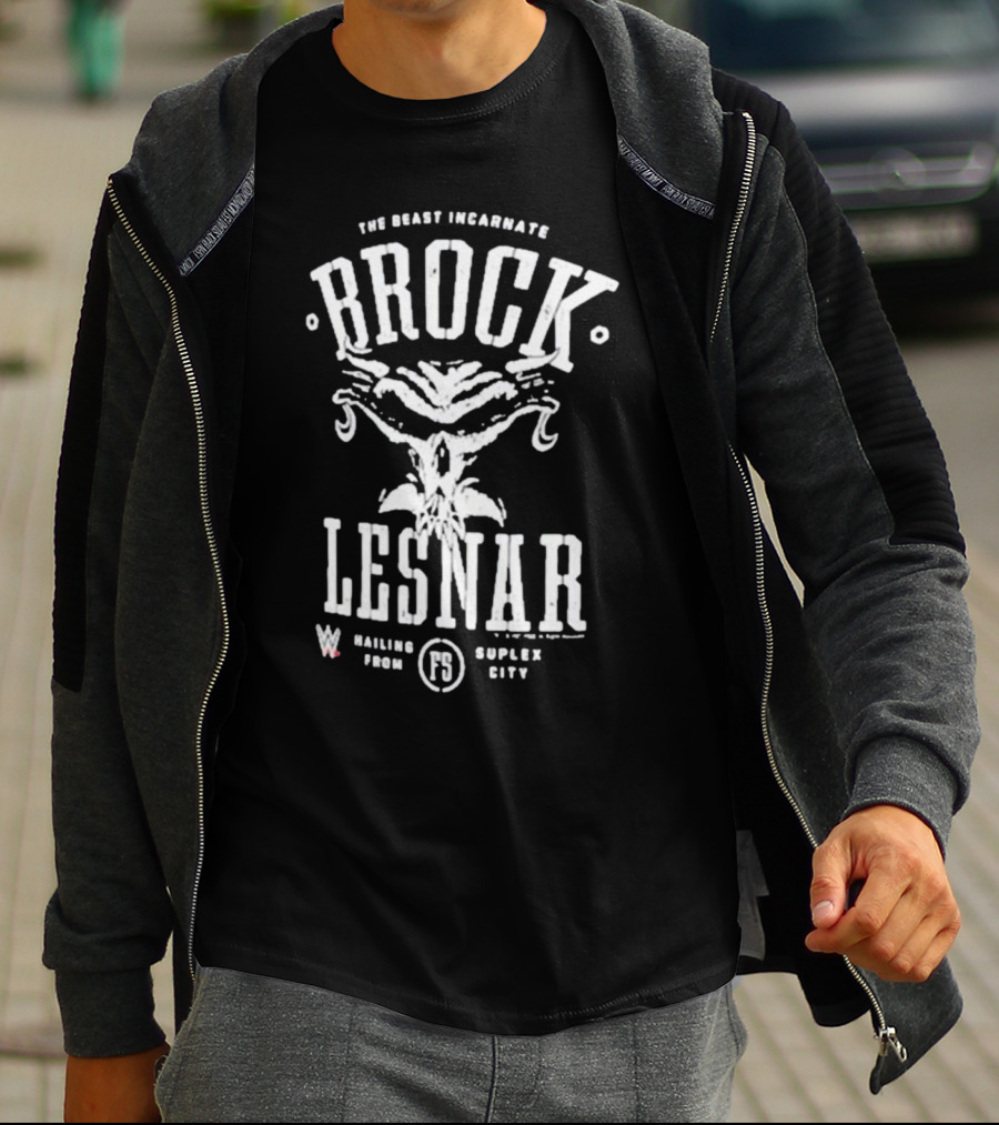 Brock Lesnar The Beast Incarnate Mailing From Suplex City T-Shirt