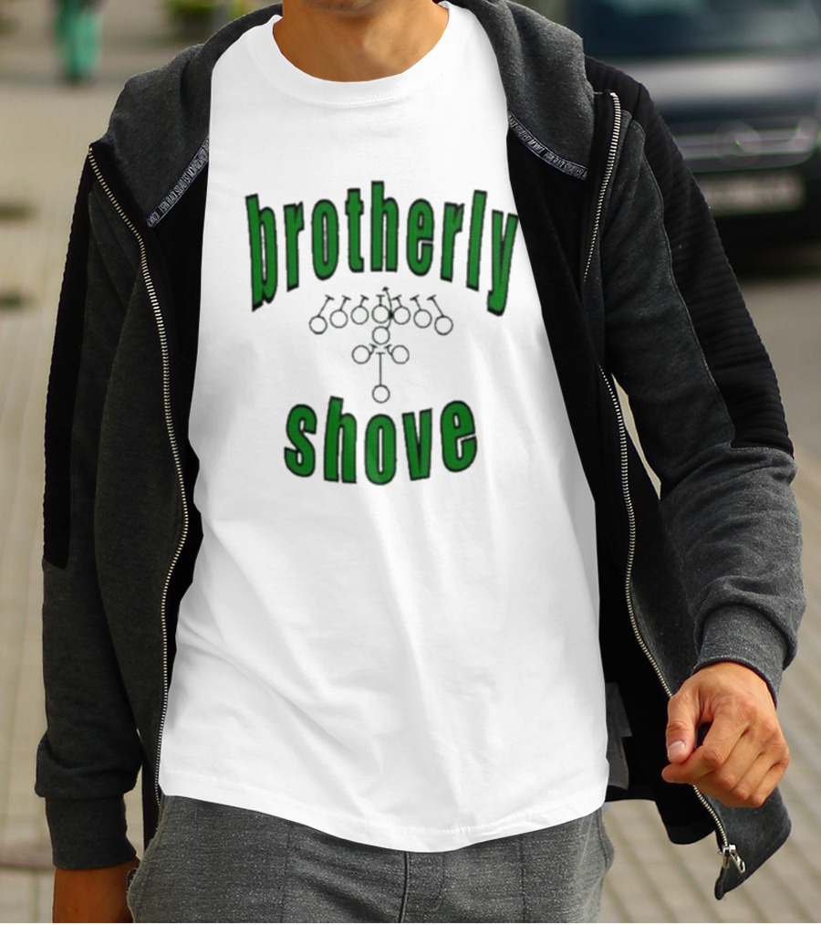 Brotherly Shove Football Play Formation T-Shirt