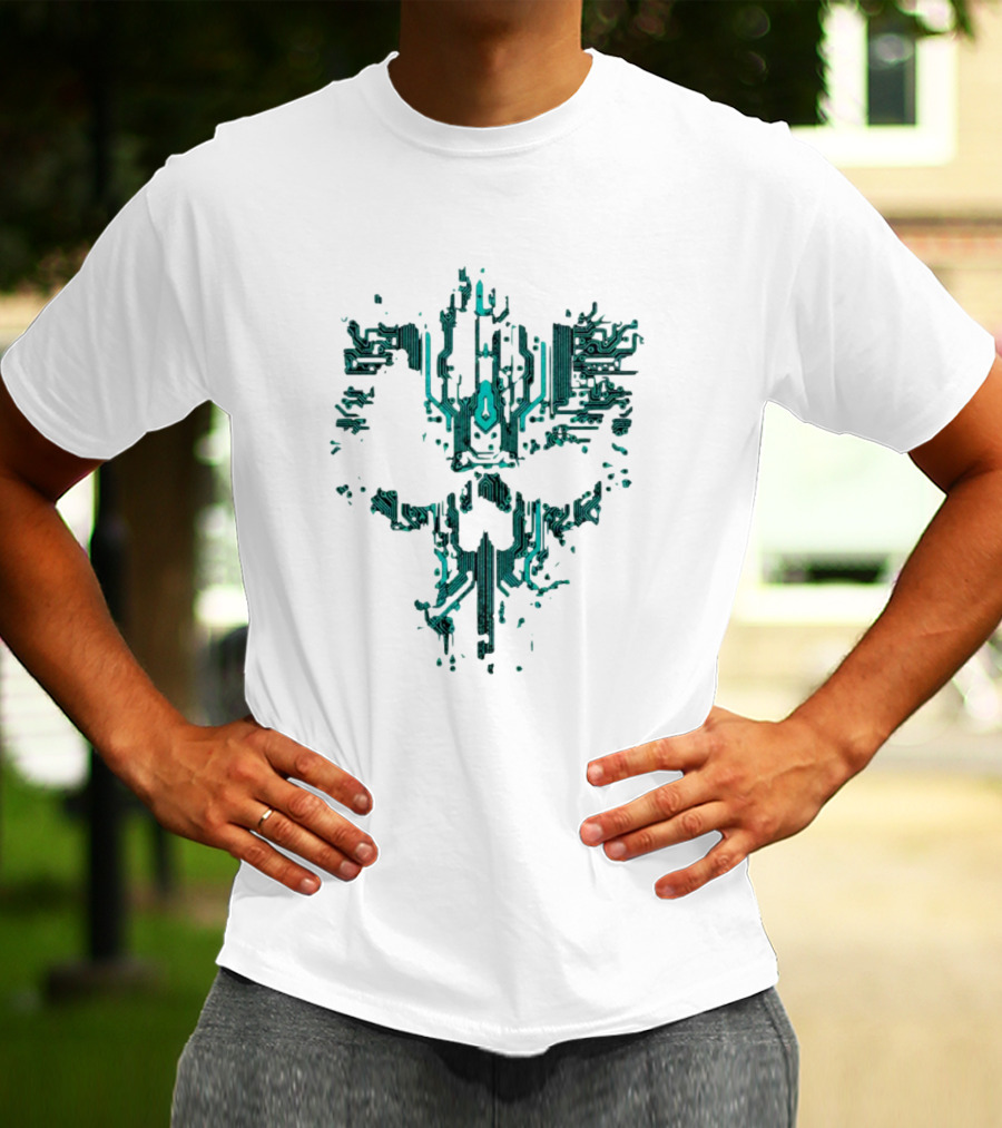 Circuit Skull Tech Face T-Shirt