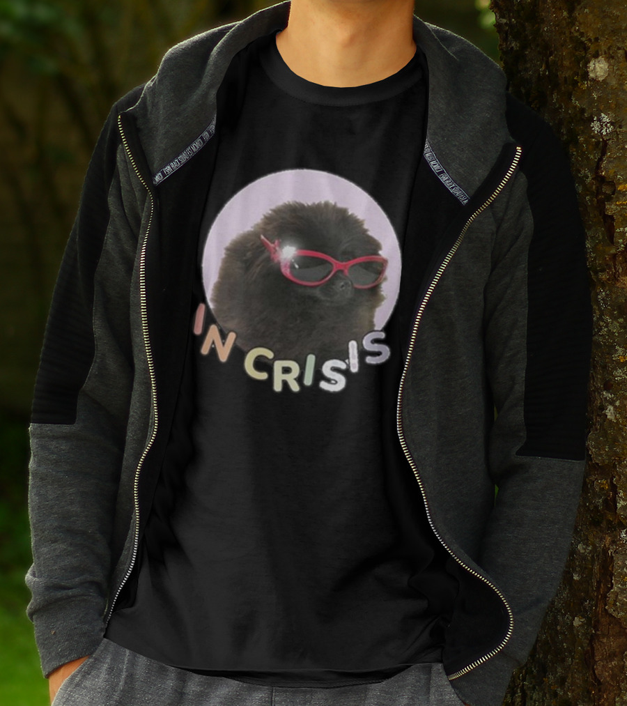 Got Funny In Crisis Dog Wearing Red Sunglasses Iconic T-Shirt