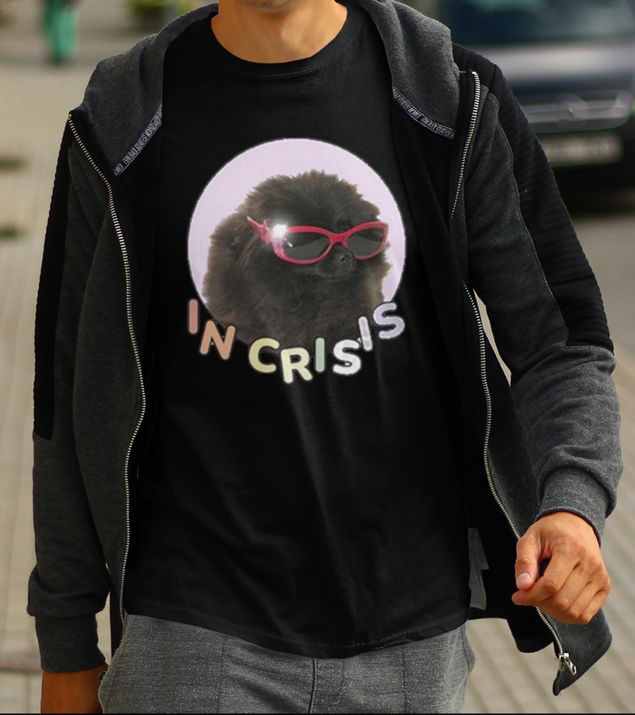 Got Funny In Crisis Dog Wearing Red Sunglasses Iconic T-Shirt
