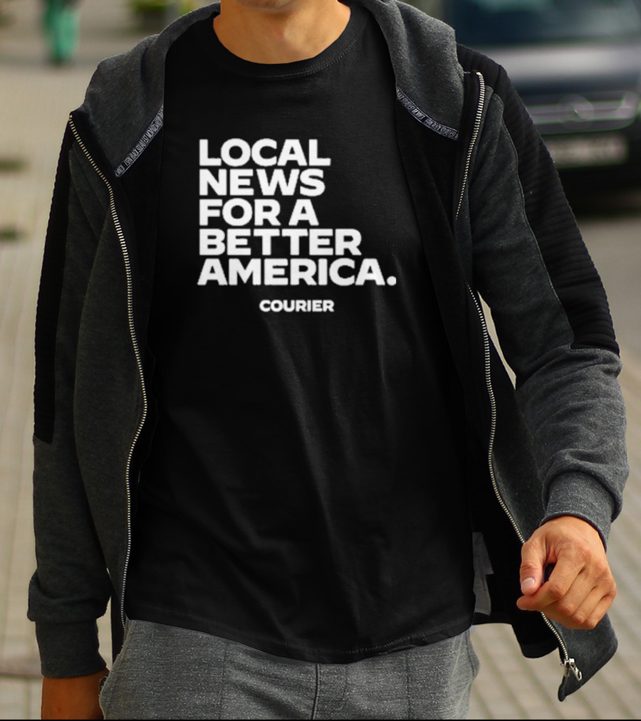 Local News For A Better America Courier T-Shirt