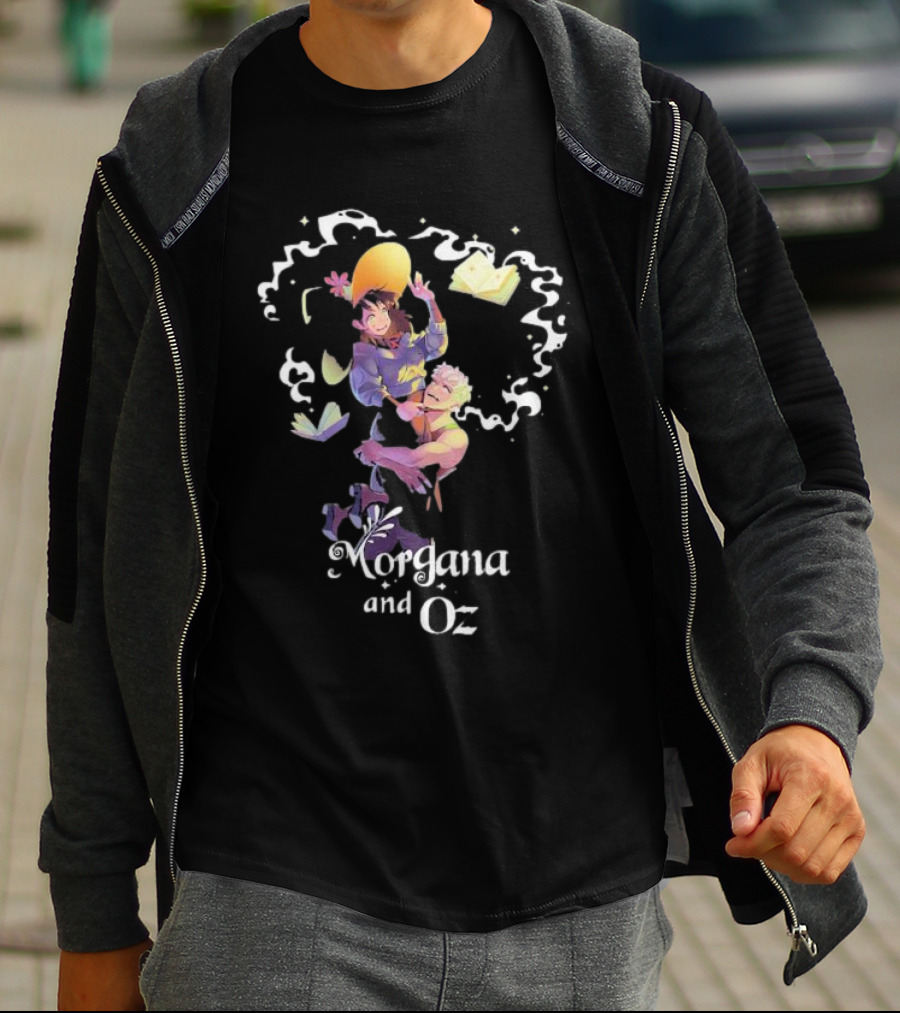 Morgana And Oz Floating Books Magic Adventures T-Shirt