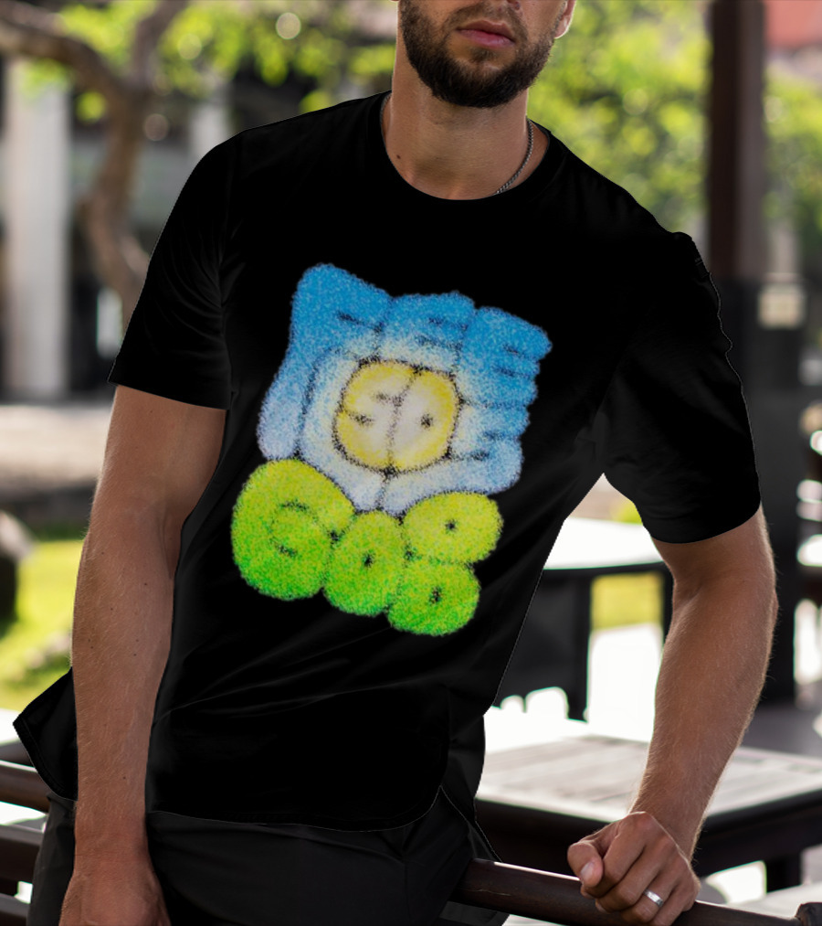 Nature Feels So Good Retro Bubble Text T-Shirt