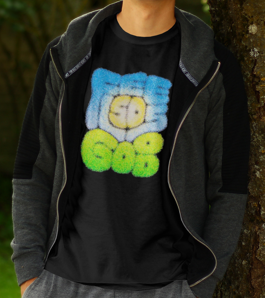 Nature Feels So Good Retro Bubble Text T-Shirt