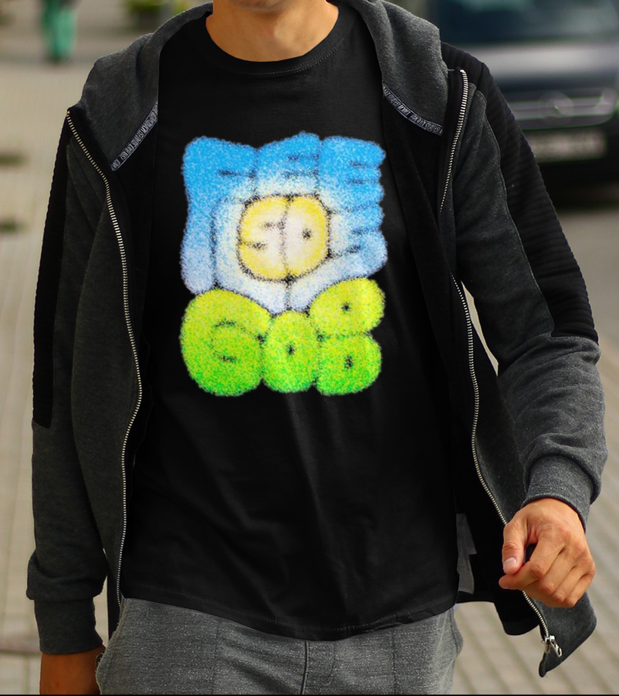 Nature Feels So Good Retro Bubble Text T-Shirt