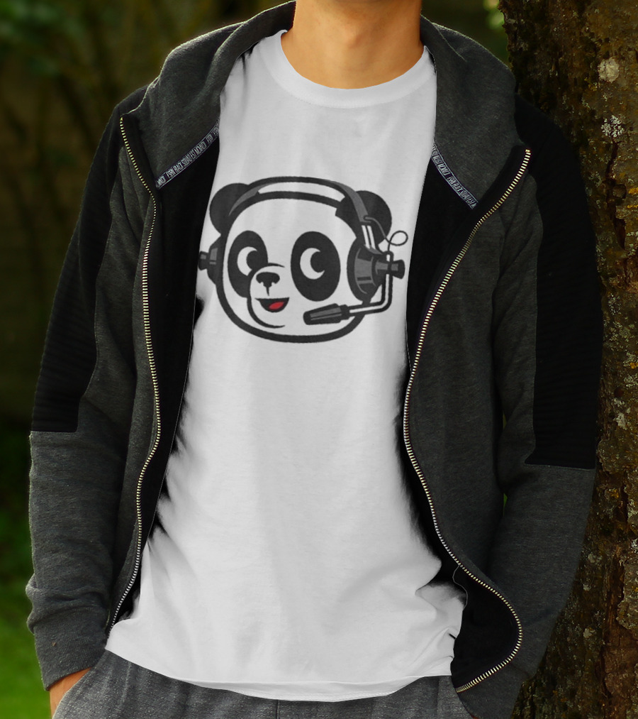Dude Perfect Panda Headset T-Shirt