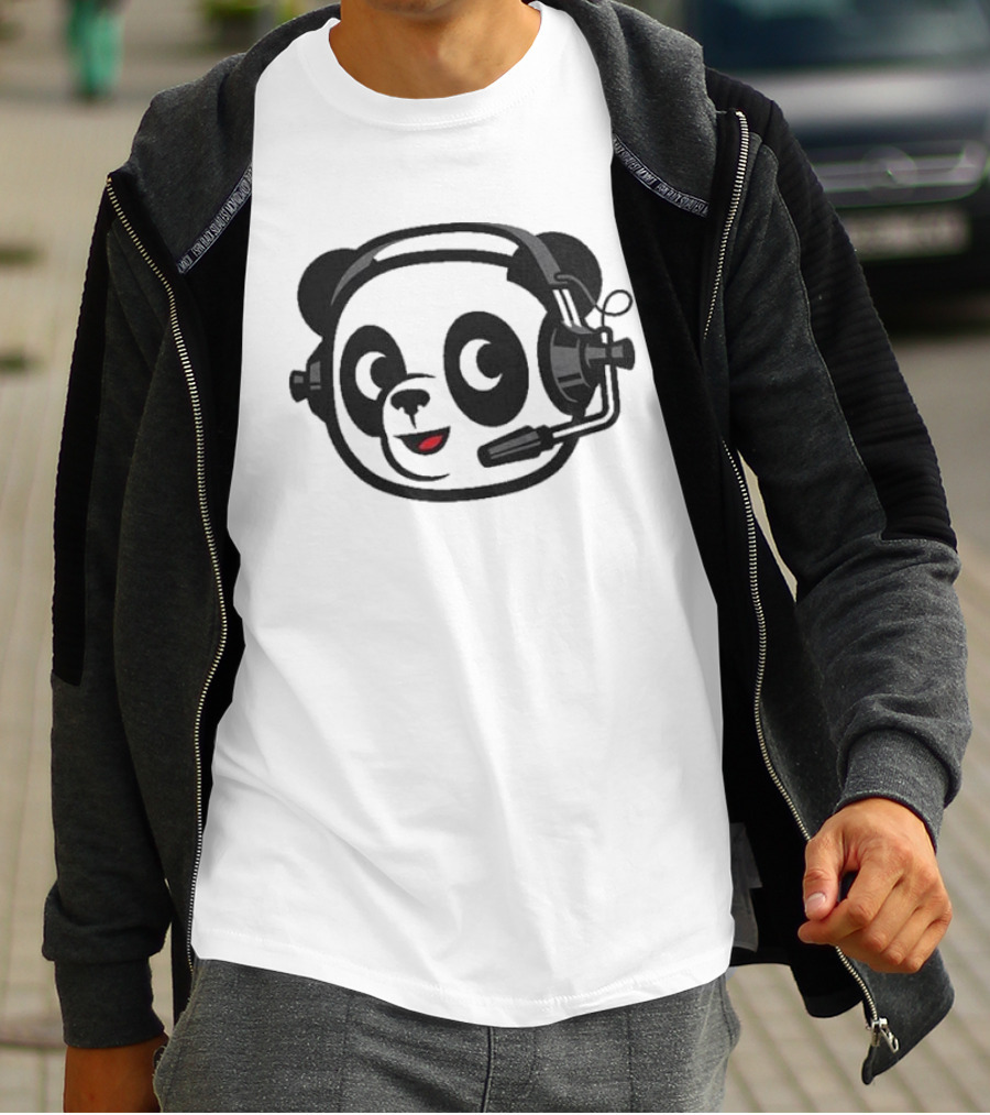 Dude Perfect Panda Headset T-Shirt