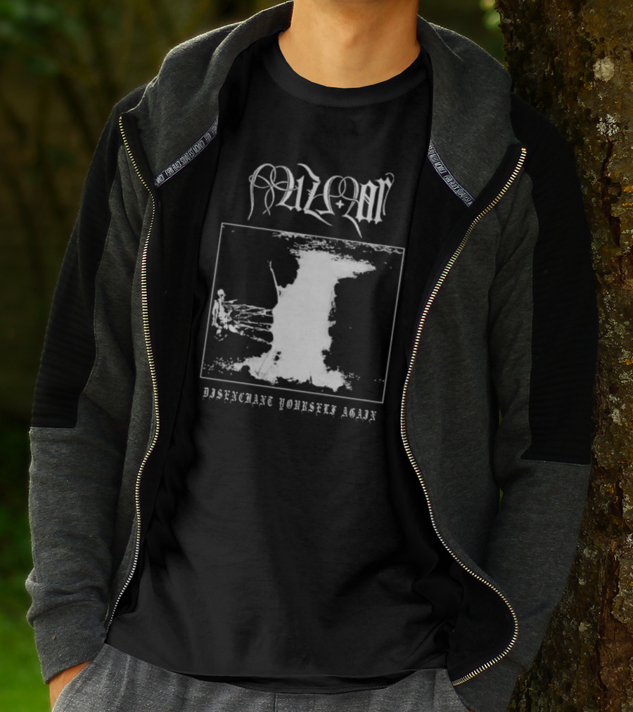 Mizmor Disenchanted Yourself Again Black And White Abstract T-Shirt