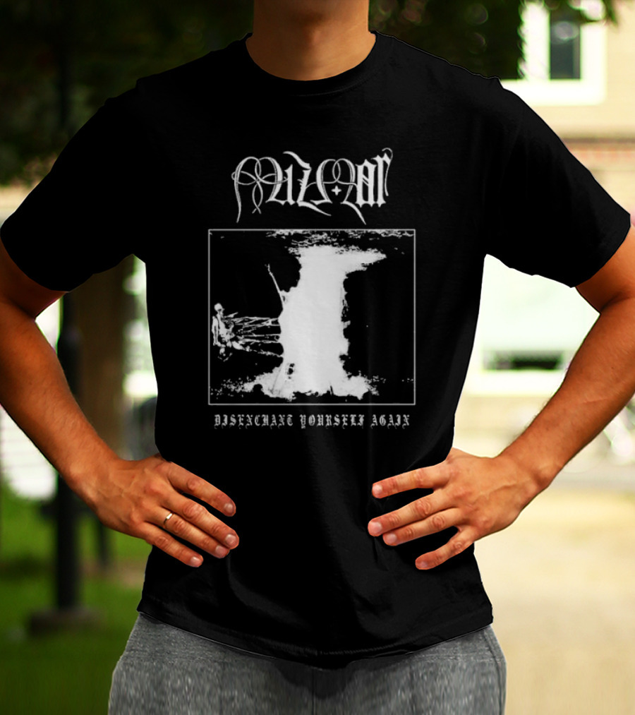 Mizmor Disenchanted Yourself Again Black And White Abstract T-Shirt