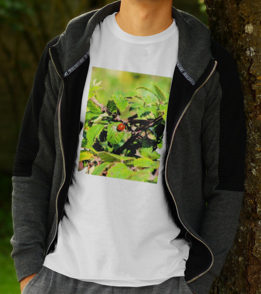 Spot In Nature With Ladybug On Leaf T-Shirt