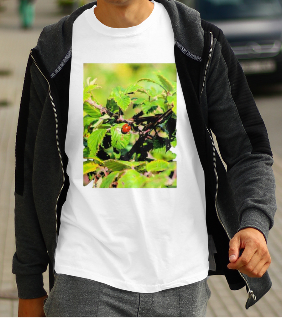 Spot In Nature With Ladybug On Leaf T-Shirt