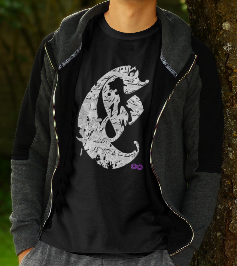 Club E By Club Eternal Infinite Symbol Grunge T-Shirt