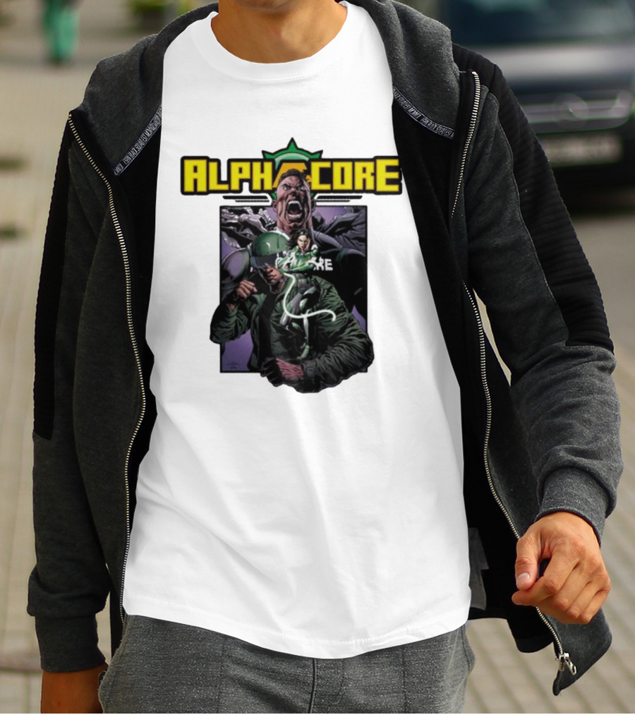 Alphacore Rippaverse Campaign Comic Characters Action Scene T-Shirt