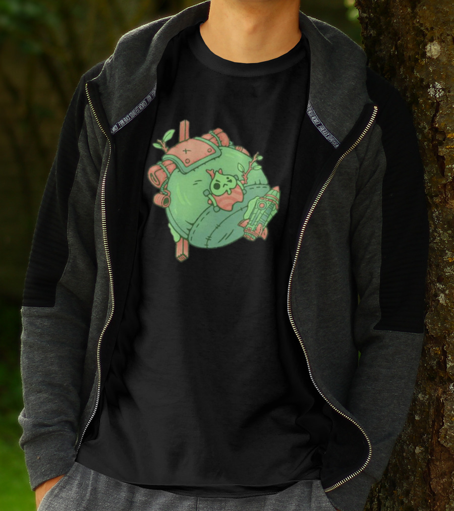 Backpack Friend Bag Camping Adventure With Alien And Rocket Details T-Shirt