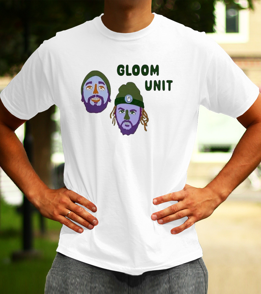 Hell’s Boomin Gloom Unit Purple Faces Green Beanies T-Shirt