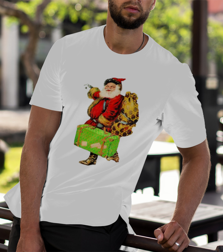 Market Designer Santa Vintage Luggage T-Shirt