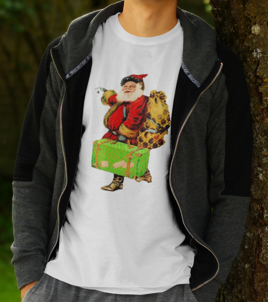 Market Designer Santa Vintage Luggage T-Shirt