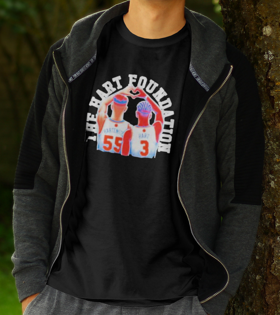 The Hart Foundation Hart Hartenstein 55 Heart 3 T-Shirt